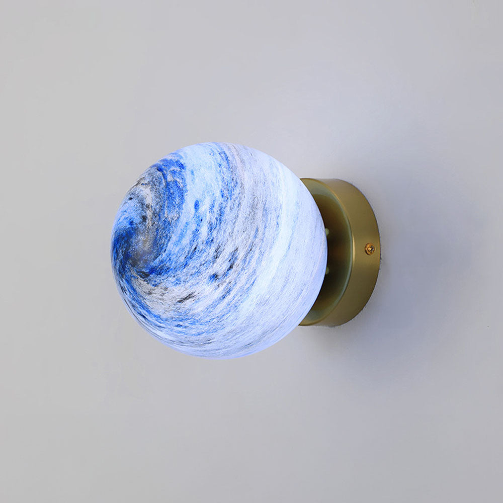 Norvo | Glass Ceiling Light Modern Globe Fixture