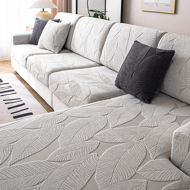 Norvo | Vanntett SofaCover med Tropisk Bladmønster – Elastisk og Ripesikker – Full Beskyttelse for Sofaer