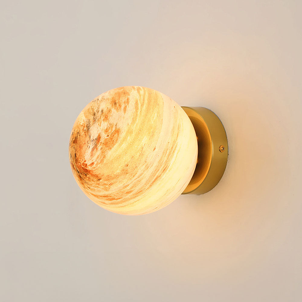 Norvo | Glass Ceiling Light Modern Globe Fixture