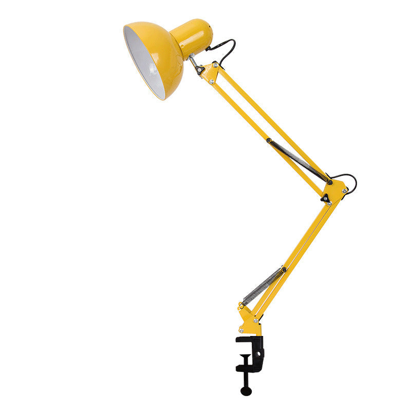 Norvo | Moderne minimalistisk sammenleggbar bordlampe med lang arm og klemme laget av ABS med 1 lys for soverommet