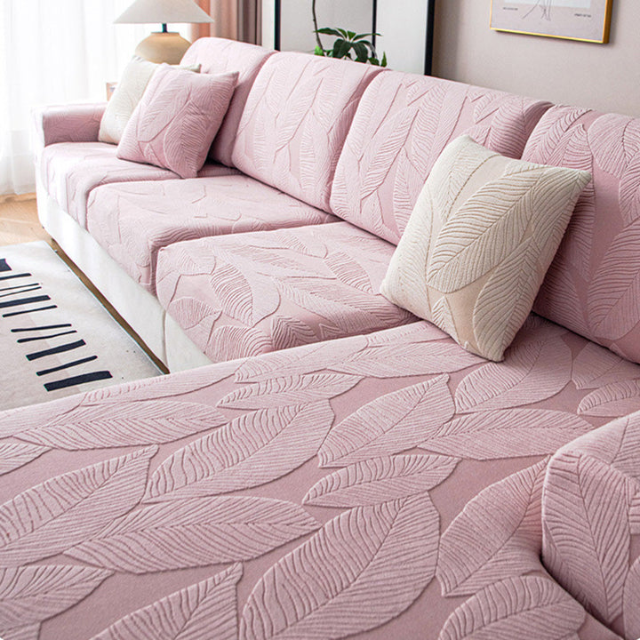 Norvo | Vanntett SofaCover med Tropisk Bladmønster – Elastisk og Ripesikker – Full Beskyttelse for Sofaer