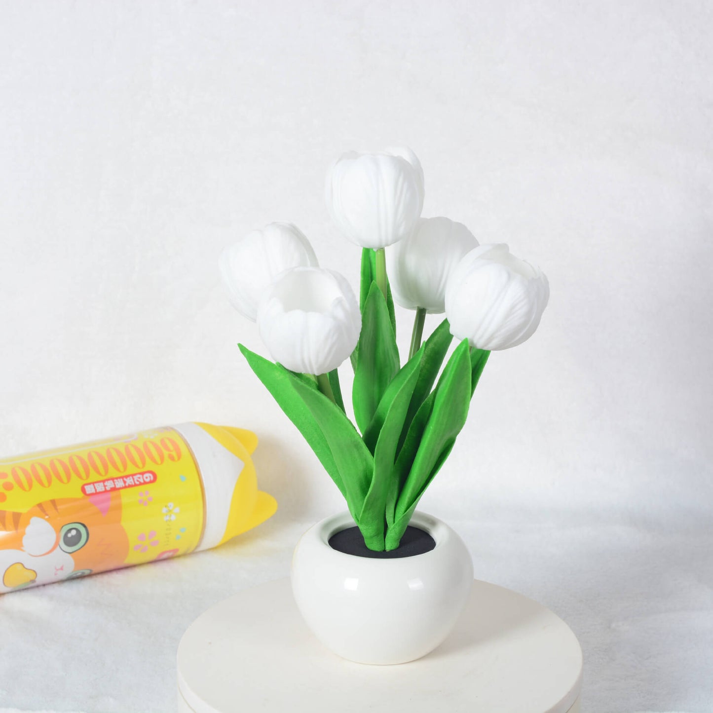 Norvo | Moderne Kreativ Simulering Tulipan Peony LED Nattlys Bordlampe