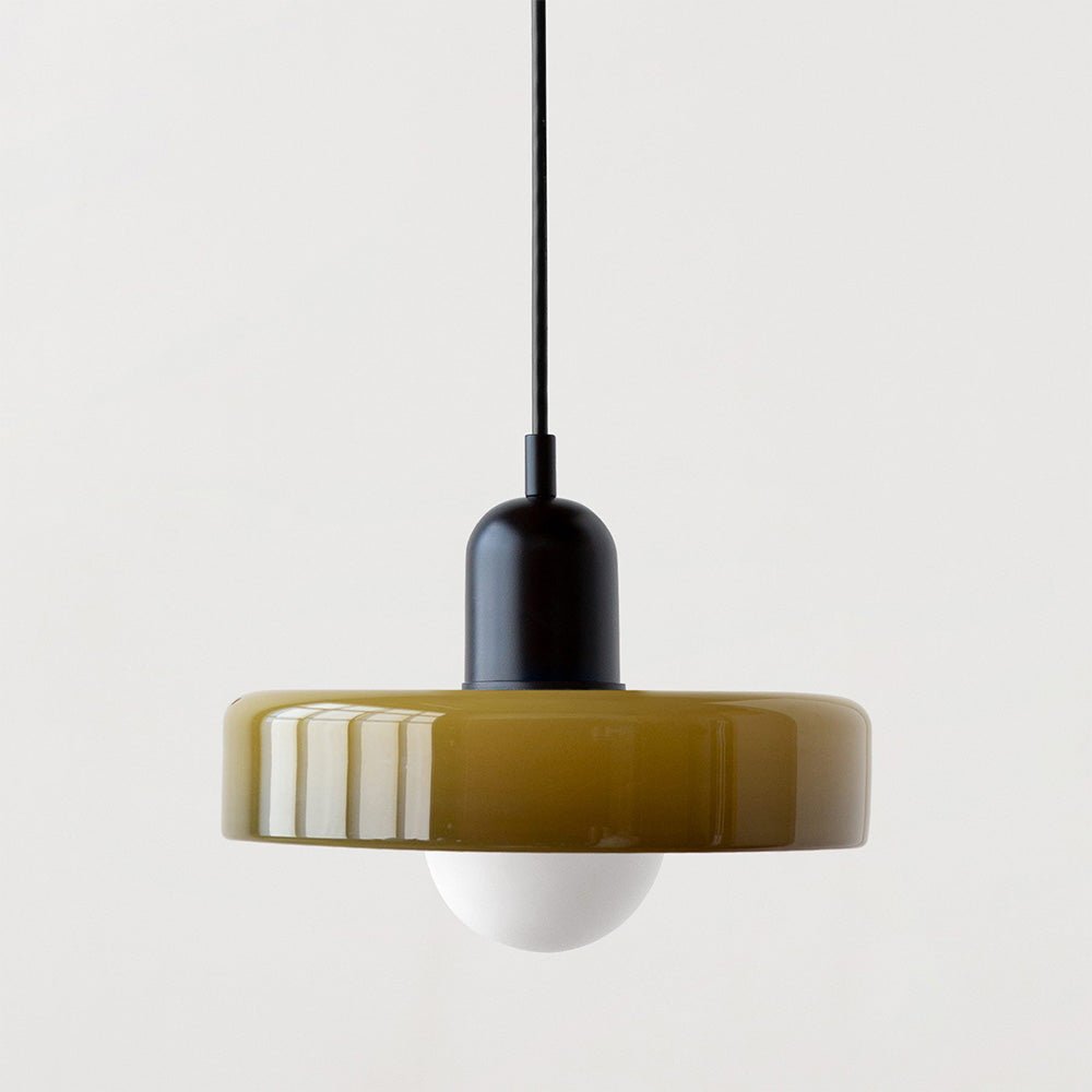 Norvo | Bauhaus Farget Glasspendellampe for Moderne Interiører