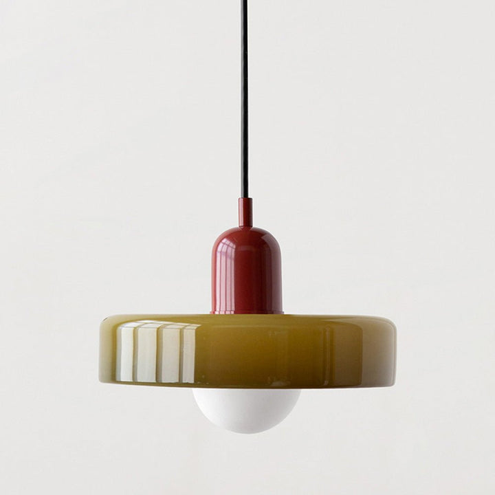Norvo | Bauhaus Farget Glasspendellampe for Moderne Interiører