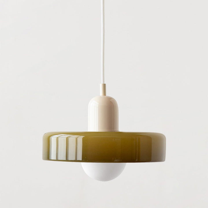Norvo | Bauhaus Farget Glasspendellampe for Moderne Interiører