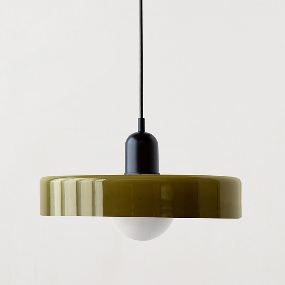 Norvo | Bauhaus Farget Glasspendellampe for Moderne Interiører