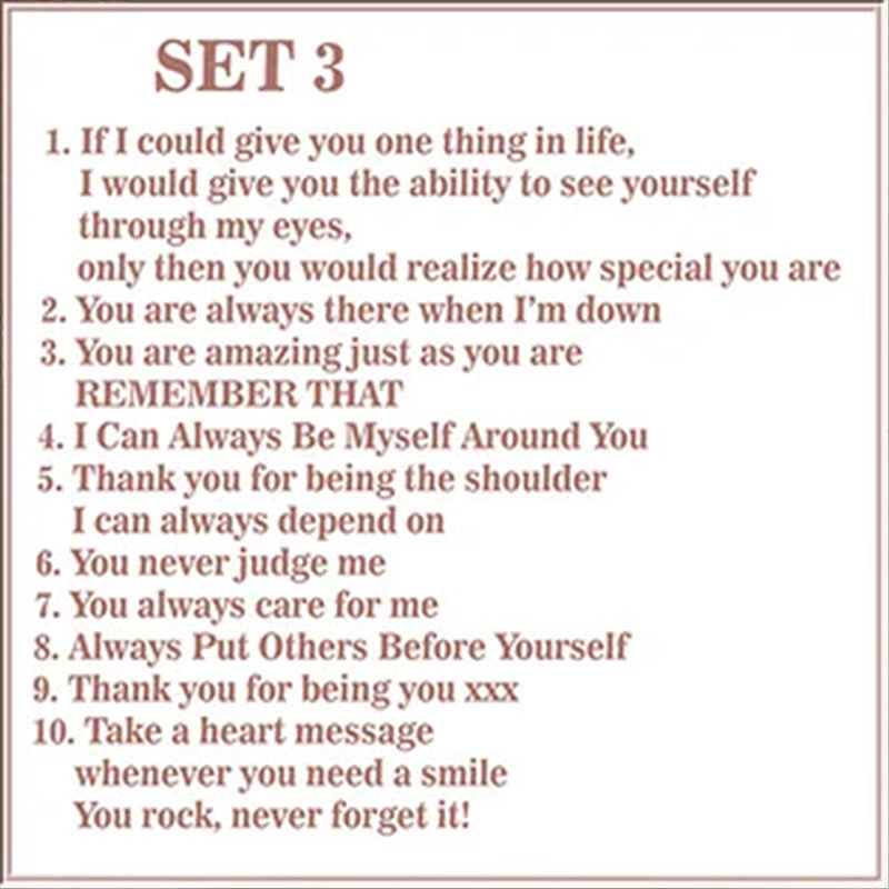 Norvo | "Grunner til at du er vennen min" Vennskapsgave