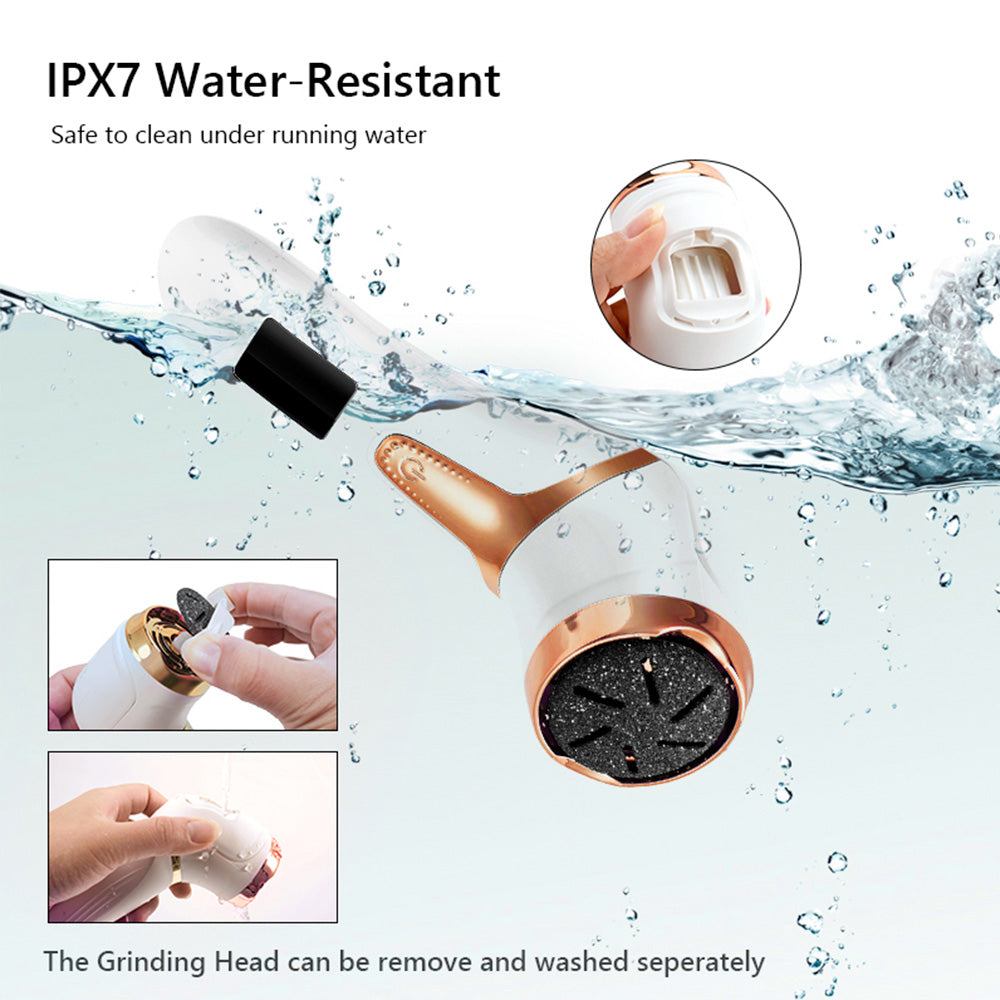 Norvo | Elektrisk callusfjerner fotvorter døde hud behandling oppladbar skraper plommelignende peeling for myke tær