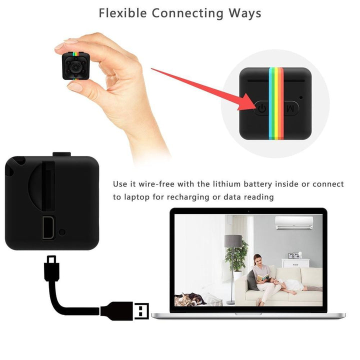 Norvo | Mi Kamera HD 1080P liten cam Sensor Natt Syn Camcorder Micro video Kamera DVR DV Bevegelsesopptaker Camcorder SQ 11