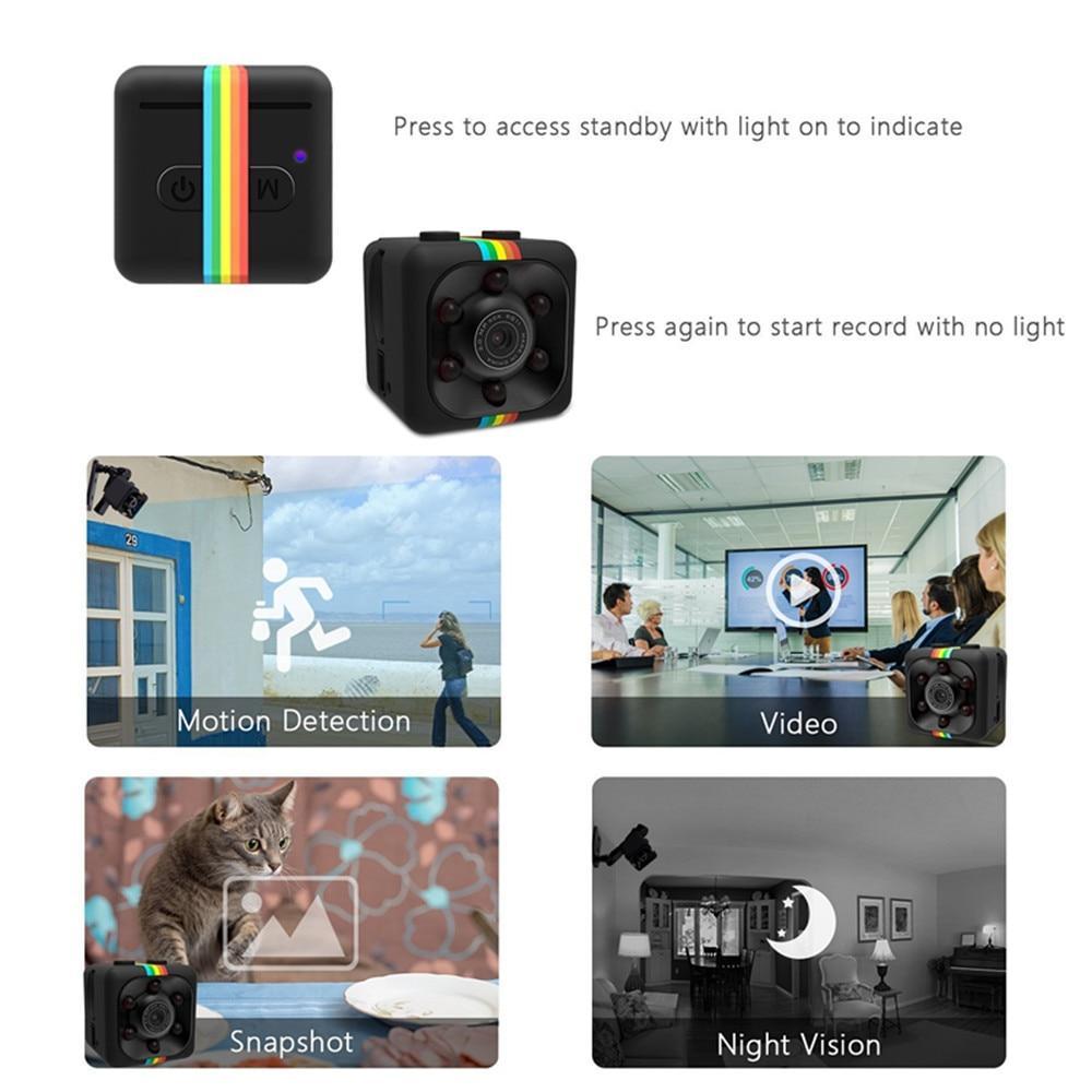 Norvo | Mi Kamera HD 1080P liten cam Sensor Natt Syn Camcorder Micro video Kamera DVR DV Bevegelsesopptaker Camcorder SQ 11