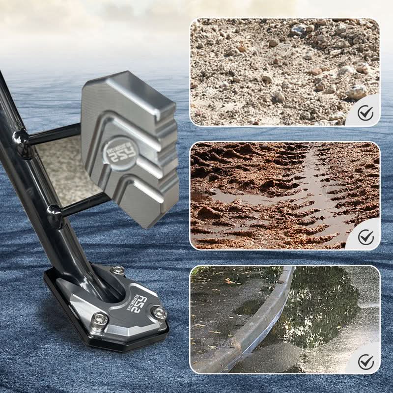 Norvo | Anti-Sink Motorsykkel Stativpute for Stabil Parkering