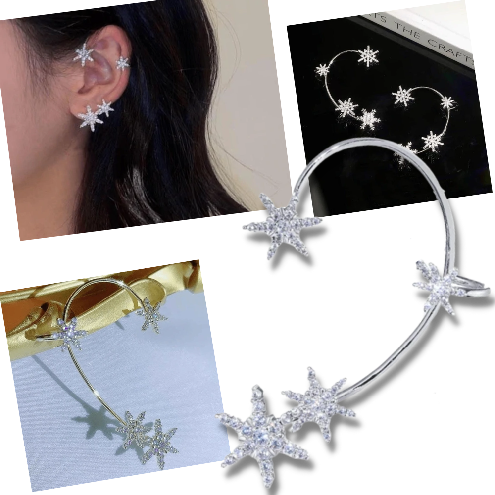 Et par Zirconia clip-on mote øredobber