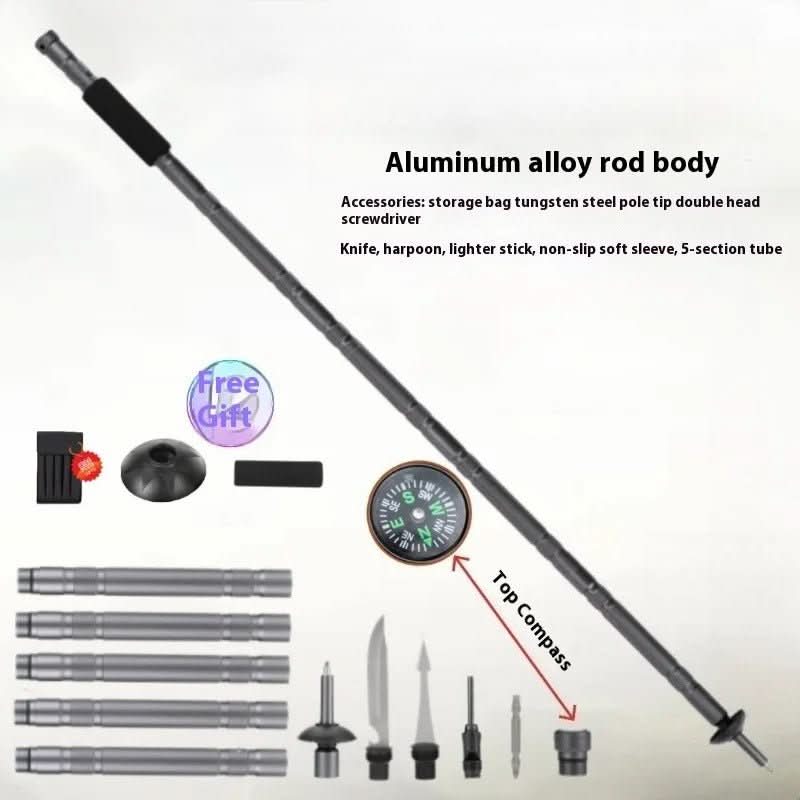 Norvo | Sammenleggbar Turstav med Inkludert Multiverktøy