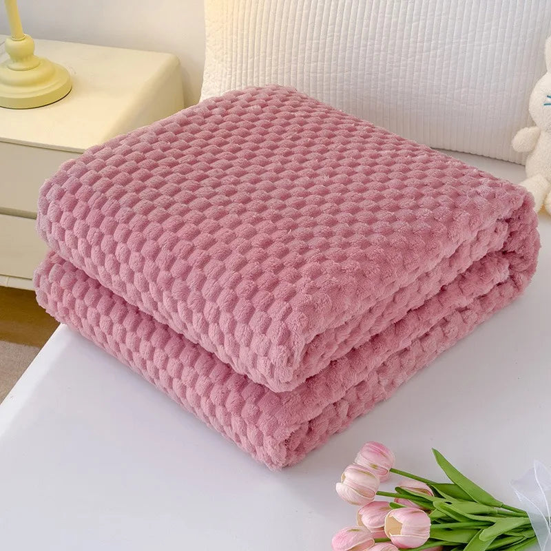 Norvo | CosyNest Fleece Teppe | Flanell Fleece Kose Teppe | Mykt & Lett | Varme Sofateppe for Høst & Vinter | Gaveidé til Jul