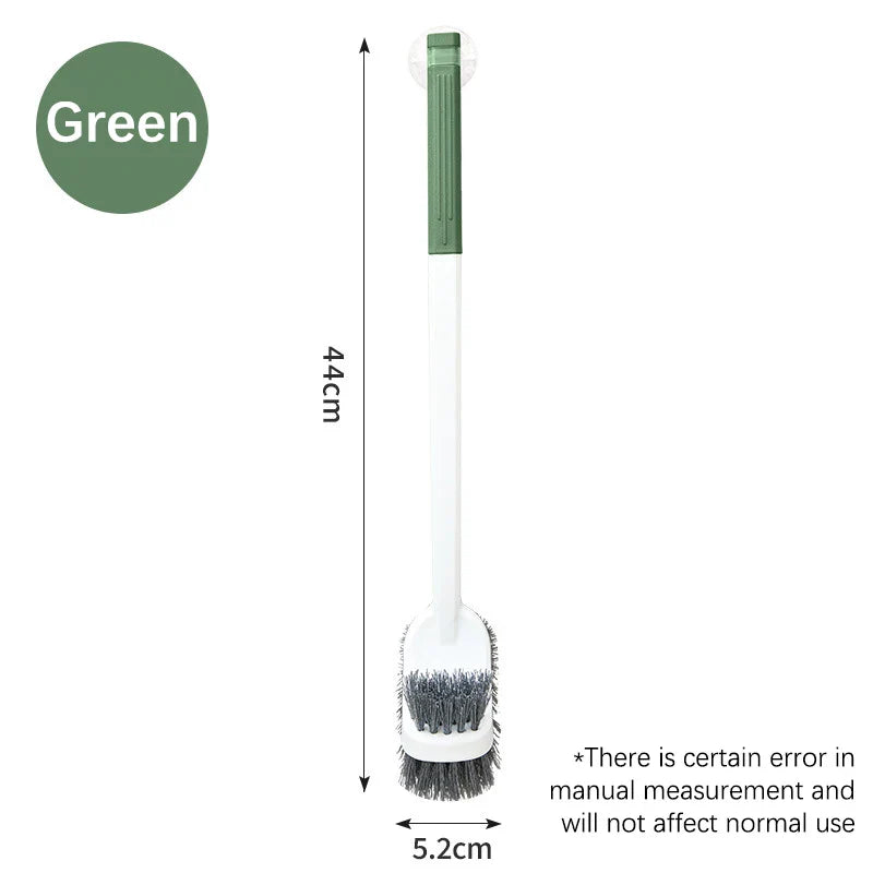 Norvo | CleanTwin WC-børste | Dobbeltsidig toalettbørste med langt håndtak | Dyp rengjøring og hygienisk | Plassbesparende hengende