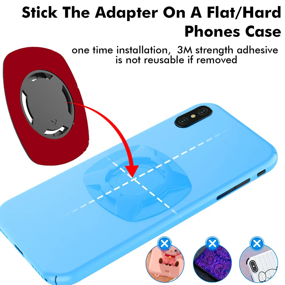 Norvo | RIDELOCK Pro Mount | Støtsikker Telefonholder for Sykkel & Motorsykkel | 360° Rotasjonsbar | For 4.7–7.2" Smarttelefoner