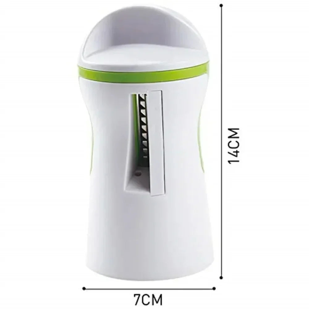 Norvo | VeggiTwist Spiral Cutter | For Grønnsaker & Ost | Håndholdt & Kompakt | Rustfritt Stål & BPA-fri Plast