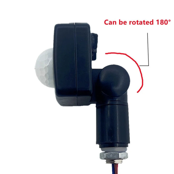 Norvo | Bevegelsessensor LumaGuard PIR | IP65 Vanntett | 85–265V | Justerbar LED-bryter og skumringssensor