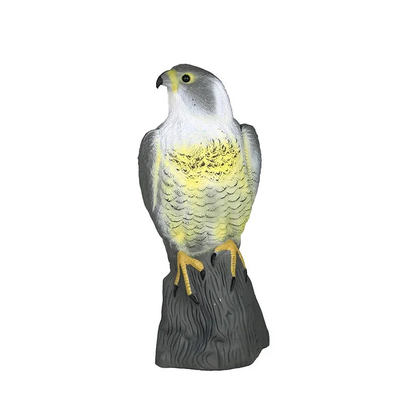 Norvo | Falcono BirdGuard Fugleskremme Rovfugl Decorativ Figur | Realistisk Ørn Lokkefugl Laget av Plast | For Hage & Balkong