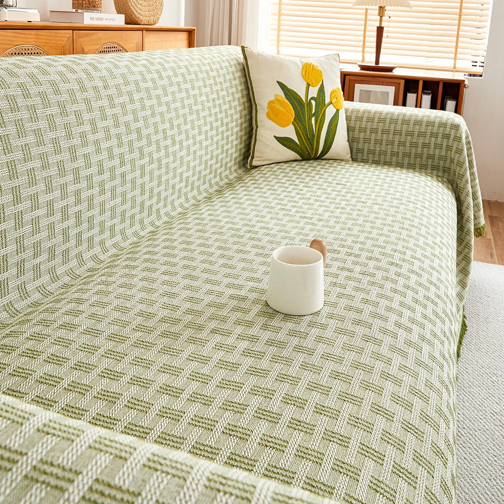 Norvo | Sofateppe kast | Vendbar design & Ekstra stor | Lett å ta vare på & Ripebestandig | CasaLunea