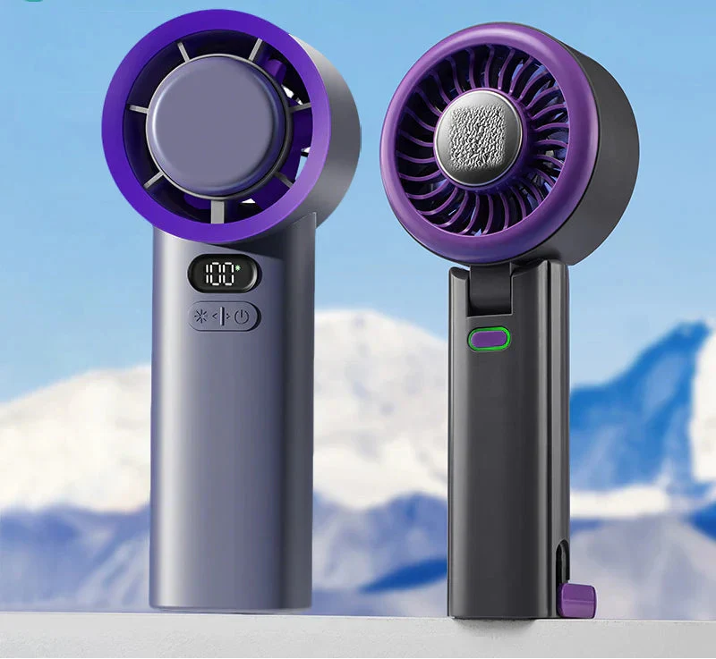 Norvo | Skye Mini Vifte med Kjøleplate – Bærbar Vifte med 100 Hastigheter og Justerbar Bris