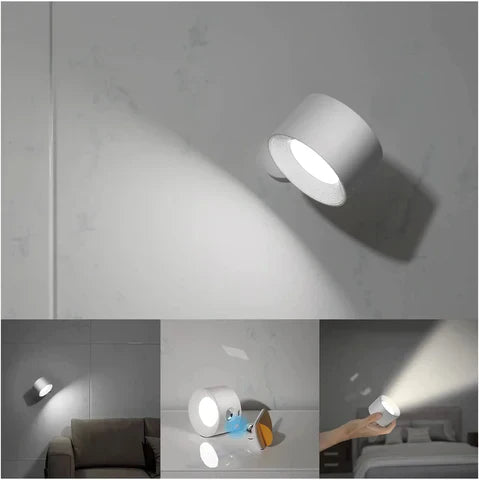 Norvo | LED vegglampe uten ledning for liming, fleksibel vegglampe for innendørs og utendørs bruk