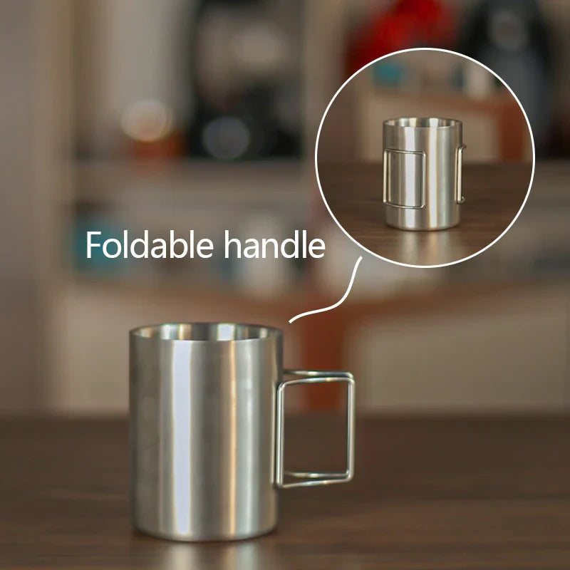 Norvo | 304 rustfritt stål hengende øre kaffe filtertasse - Bærbar håndvaskefilter med filterpapir, filterfritt traktorsystem kaffeutstyr