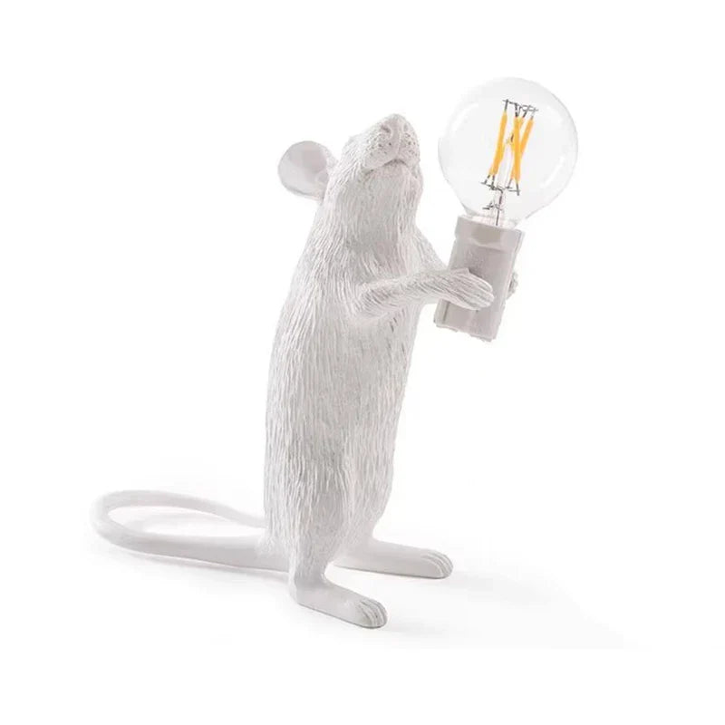 Norvo | Moderne LED Dyre Bordlamper: Har resin, Katt, og Ekorn Nattlys
