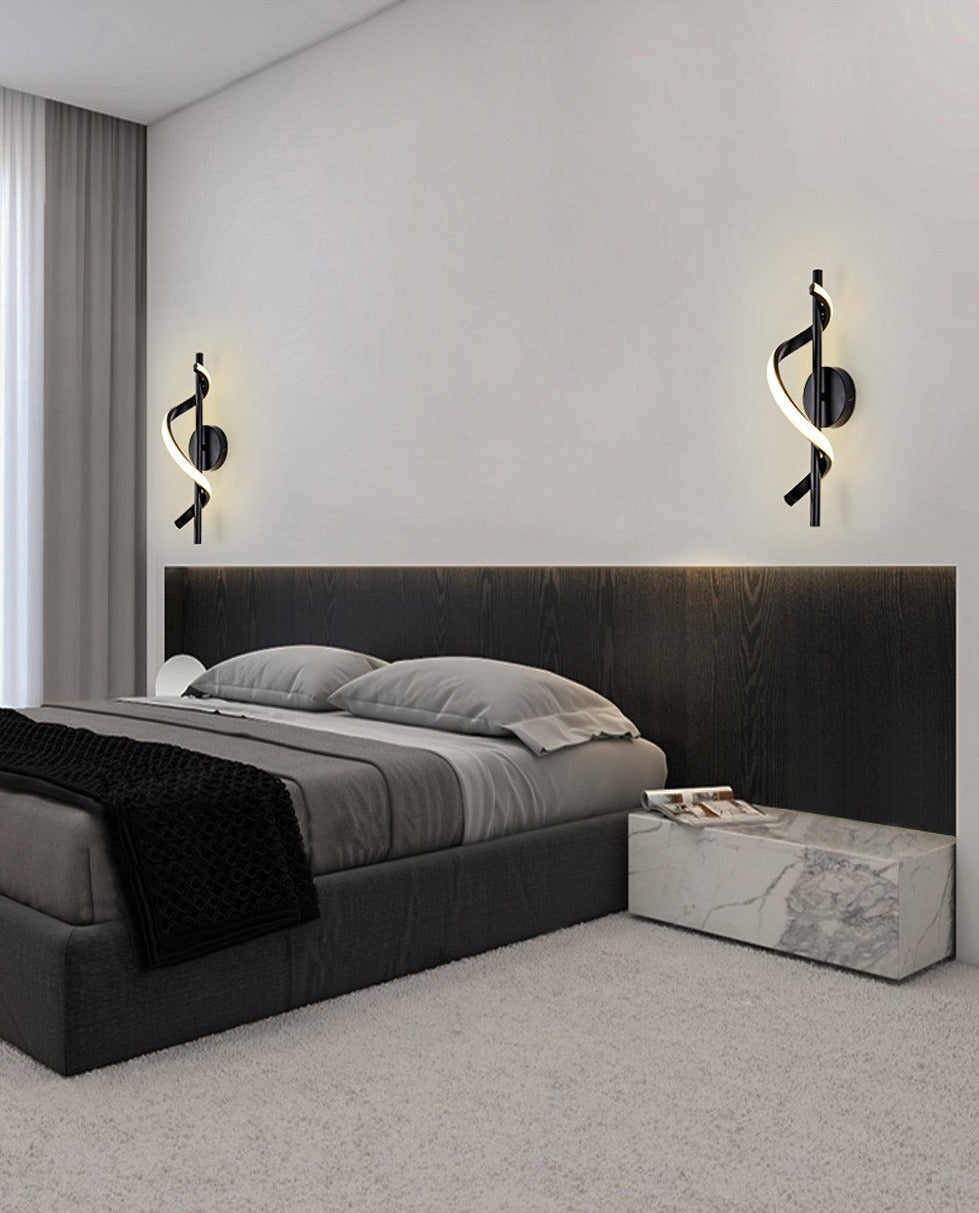 Norvo | SpiralLume – Minimalistisk LED Vegglampe med en Moderne Kante