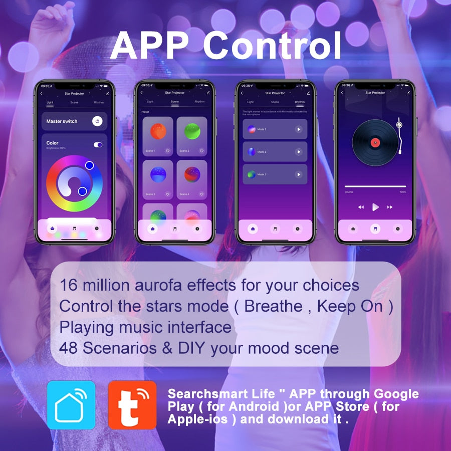 Norvo | Galaxy Glow Drevne Stjernehimmel Projektor