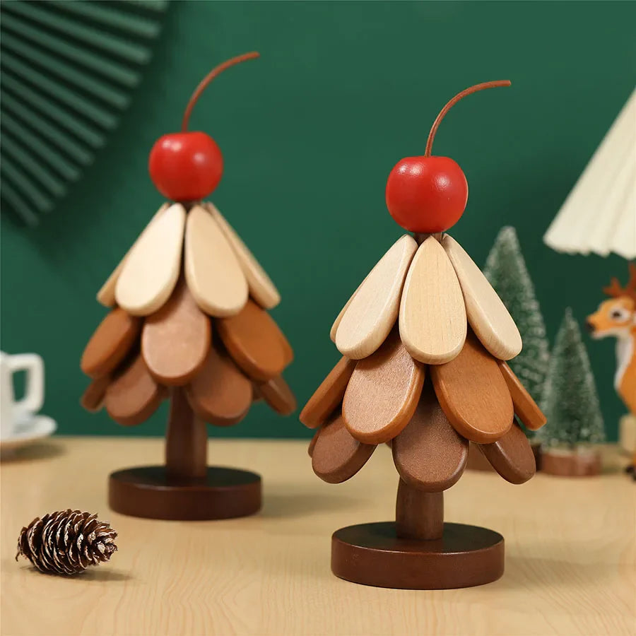 Norvo | Treet form Massivtre Isoleringsmatte – Anti-brenning Gryte matte for Spisebord, Kreativ Festgave & Interiør