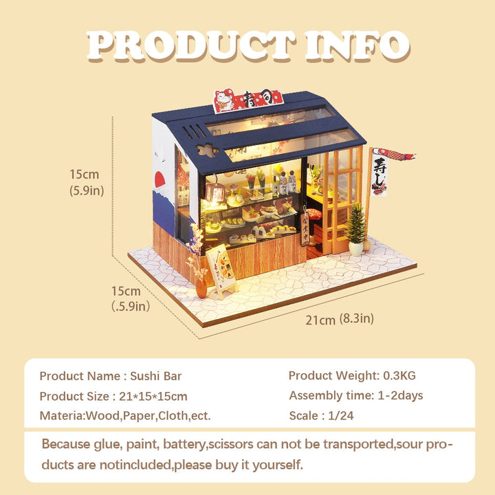 Norvo | Miniatyr DIY japanske bygningsleketøysett
