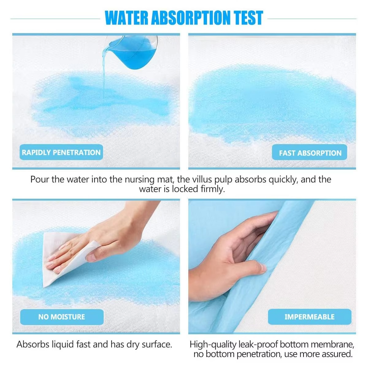 Norvo | 30-Pack Super absorberende engangs urinputer for kjæledyr og eldreomsorg, 13 x 18 tommer