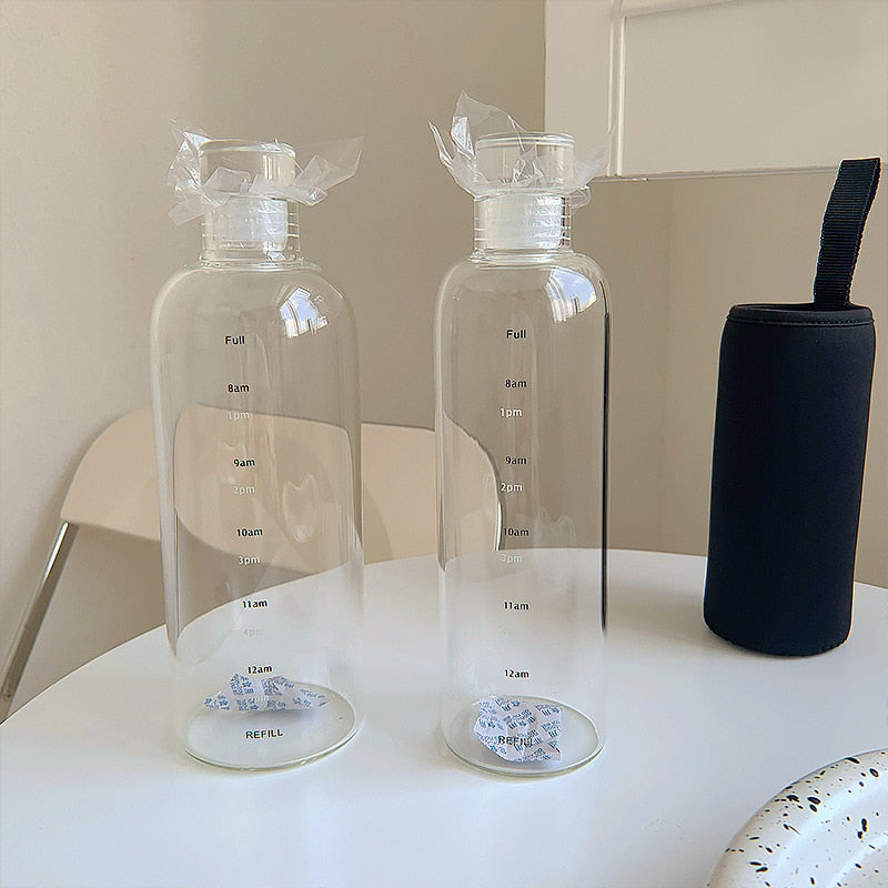 Norvo | Time Scales varmebestandig glass vannflaske
