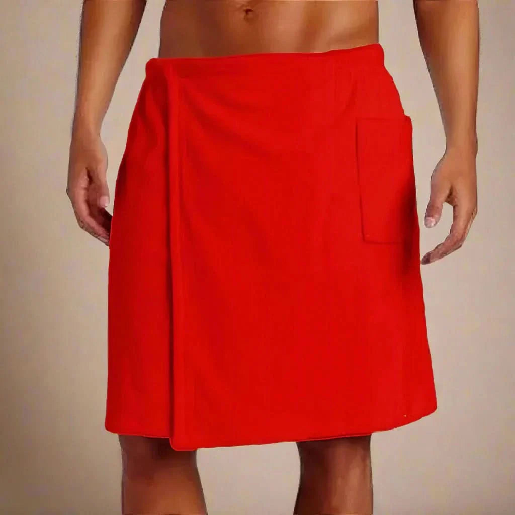 Norvo | BÆRBAR BADESERVICEKAPPE – Myk og allsidig badehåndkle med lommer for sauna, strandområde & fitness