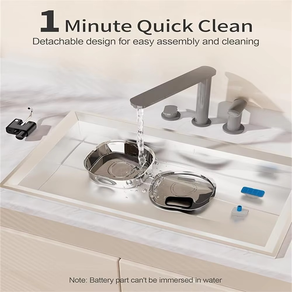 Norvo | Store kapasitets automatisk pet hydrasjonsstasjon med USB-lading og smart sensor