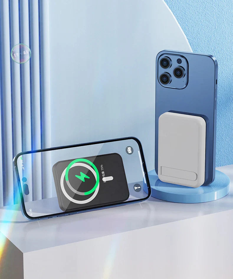 Norvo | Magnetisk Trådløs Power Bank med Stativ