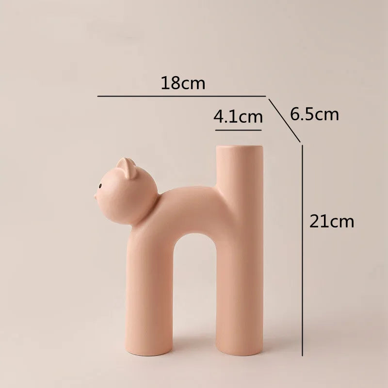 Norvo | Mini Katt Elegant Minimal H-form Blomster vase