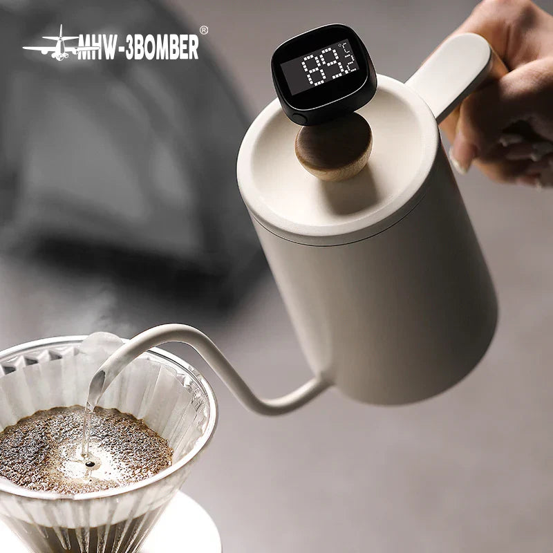 Norvo | MHW-3BOMBER Digital, instant-read kaffe termometer for latte art penn, melk skummende kanne, stilige barista kjøkken tilbehør for hjemmet