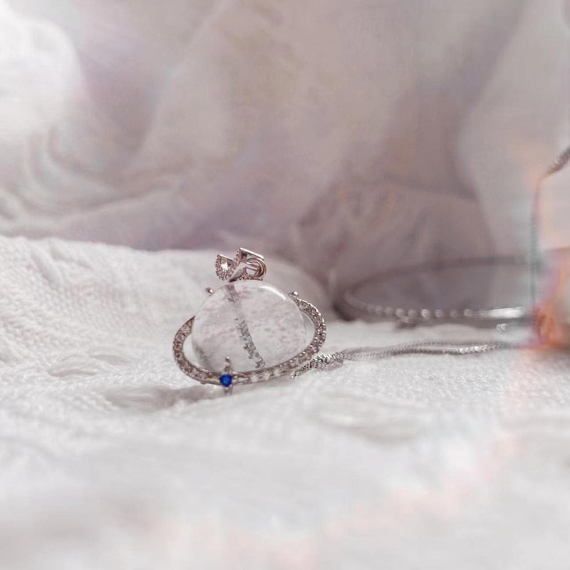 Norvo | Elegant Lunar Bliss Krystall Halskjede