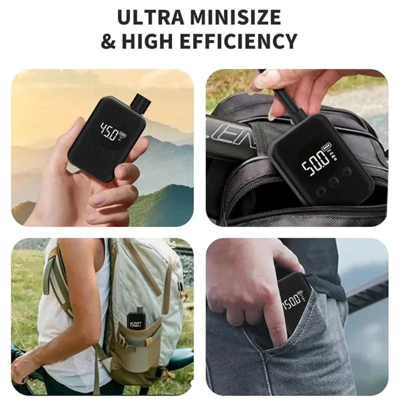 Norvo | Bærbar 150PSI Mini Sykkelkompressor for MTB & Utendørs