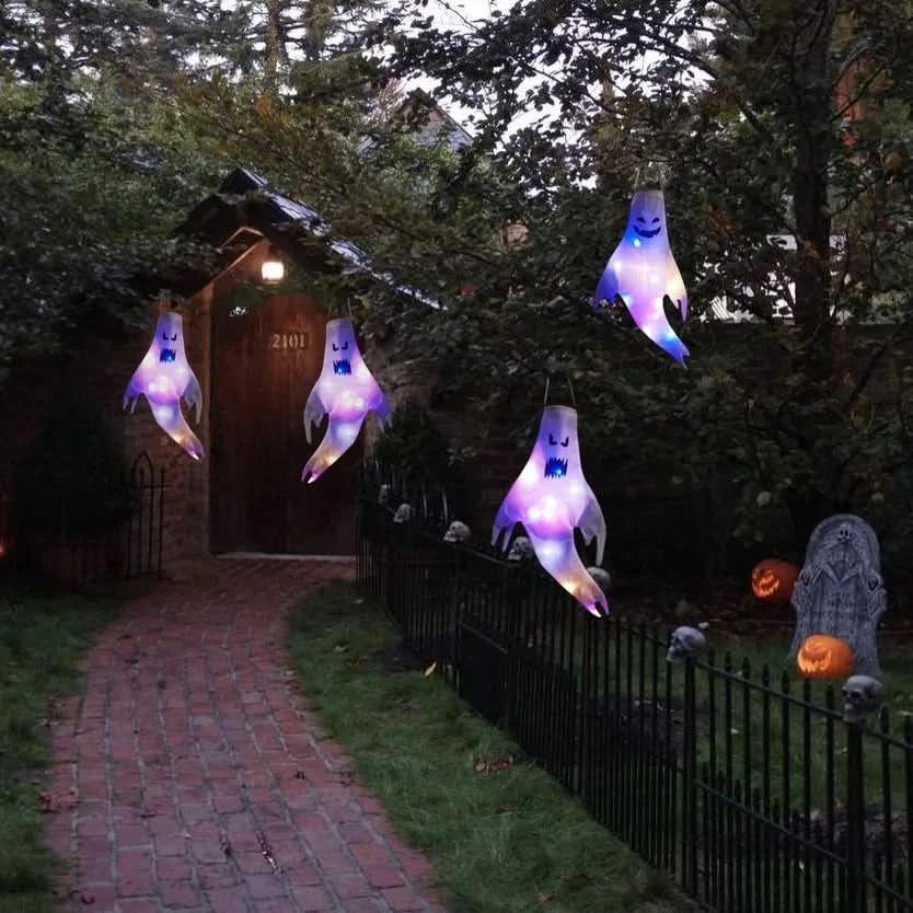 Norvo | Halloween Hengende Spøkelse Lys – LED Utendørs Dekor