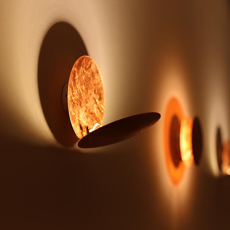 Norvo | SolGlow Solformørkelse LED Vegglampe | Moderne Stemningslampe | Elegant Vegglampe for Stue & Soverom