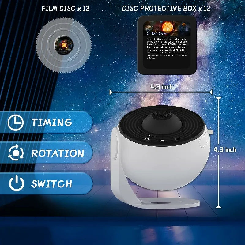 Norvo | 360° Planetarium Prosjektor | Forbedret Avslapning og Stressreduksjon