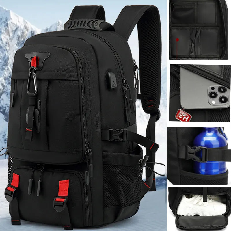 Norvo | Tech Trek Pro 50-80L – Den ultimate ryggen med USB-lading | Holdbar og romslig