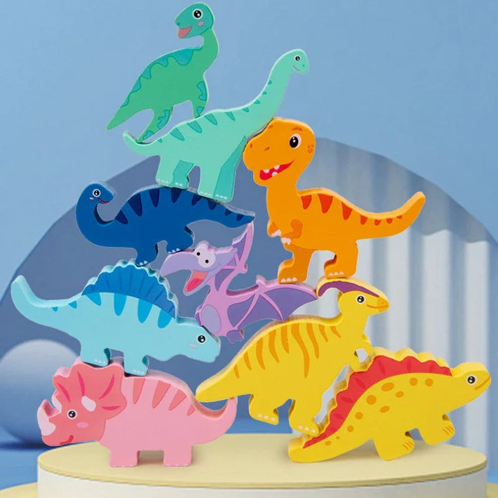 Norvo | Montessori Dinosaur Stacking Game