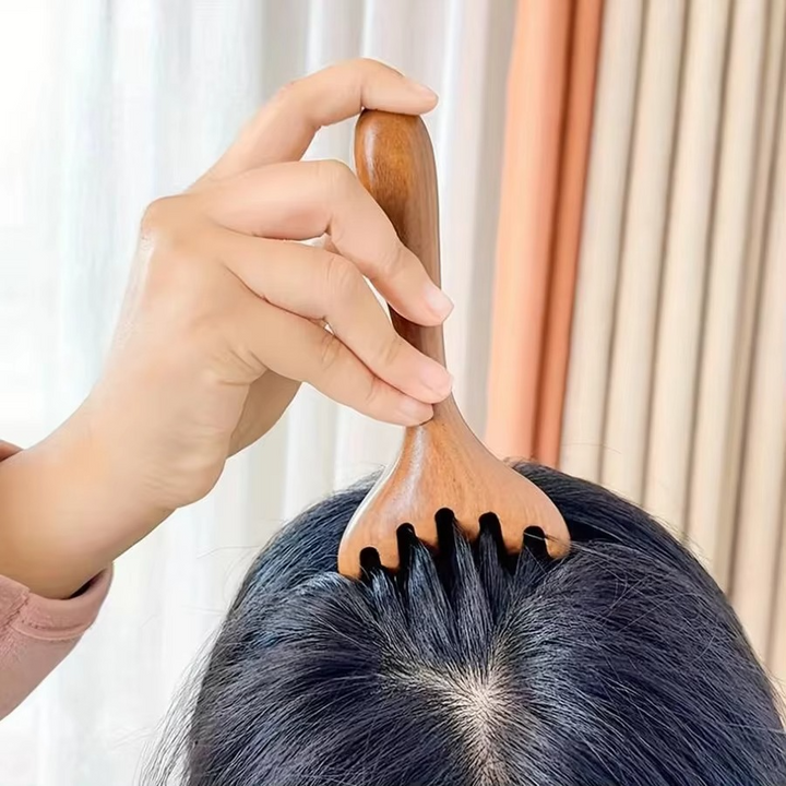 Norvo | Sandeltre Gevir-formet Gua Sha Hodebunnmassasje