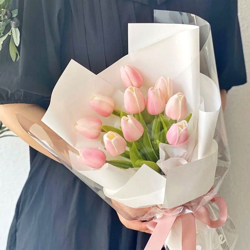 Norvo | Kunstig Tulipanbukett med Realistiske Livaktige Blomster