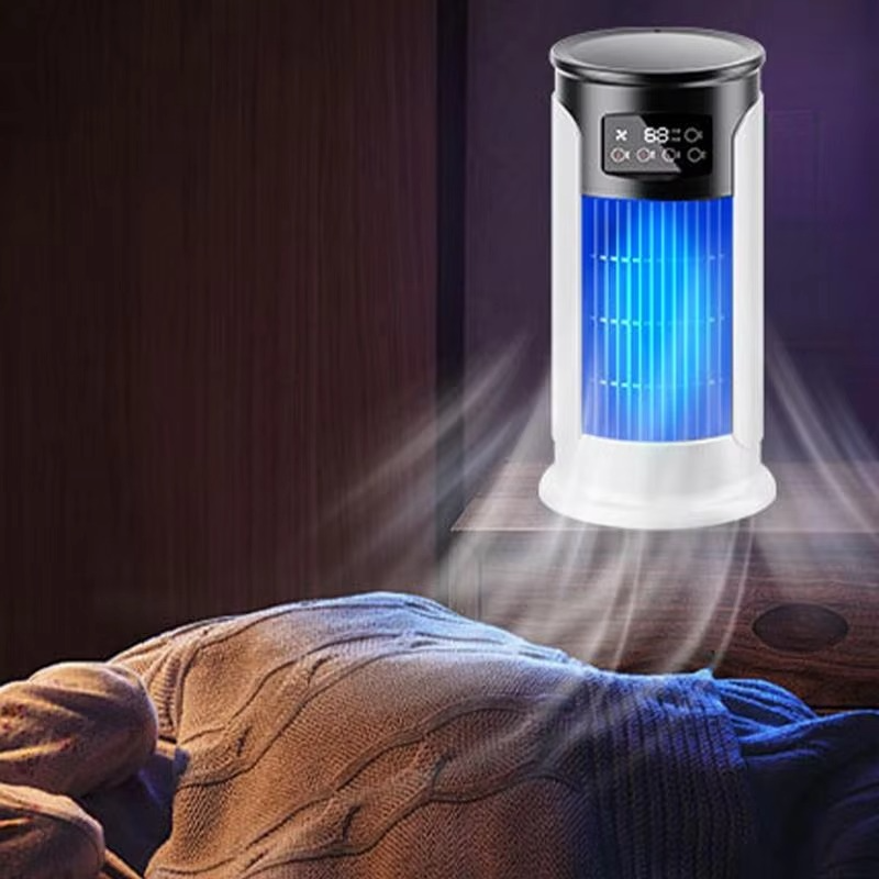 Norvo | Bærbar Luftkondisjoneringsvifte med Timer og 10 oz Vanntank for Stillegående Romkjøling