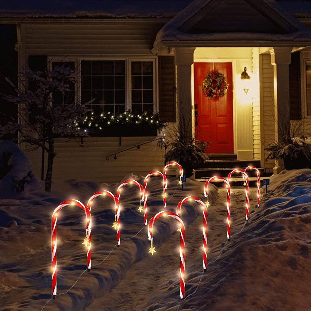 Norvo | Candy Cane Lane LED Solcellelampe